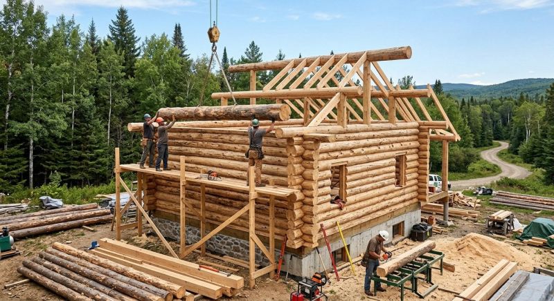Log Home Construction Service